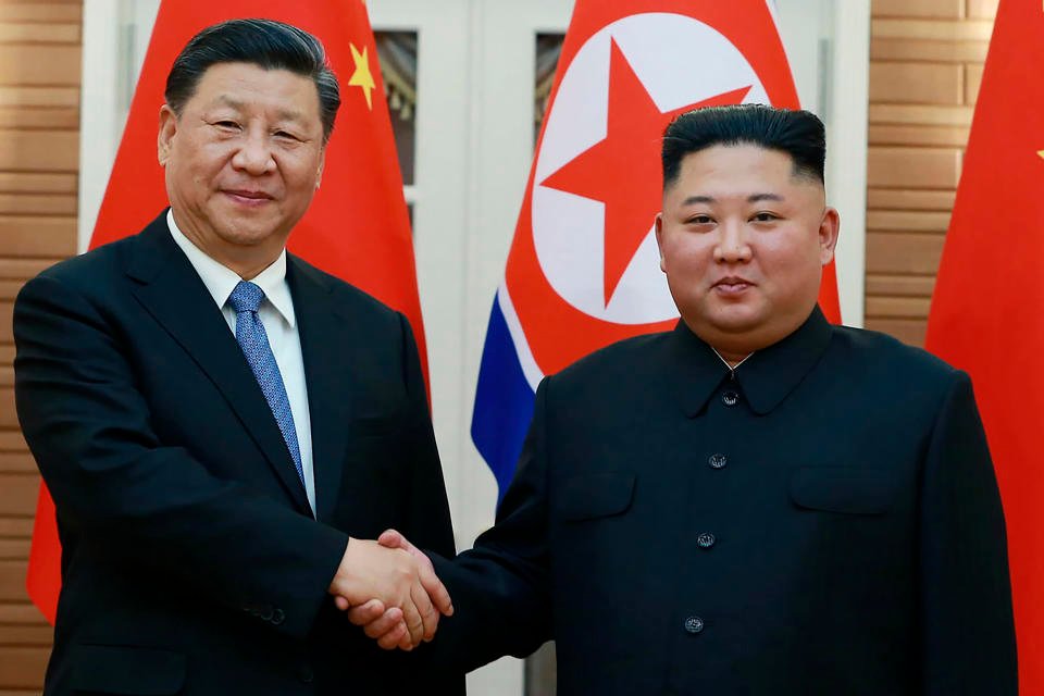 Leaders Of N.Korea, China Vow Greater Cooperation In Face Of Foreign Hostility -KCNA
