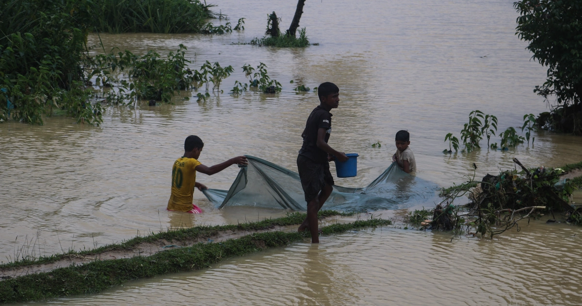 Bangladesh Floods Displace Thousands Of Rohingya Refugees