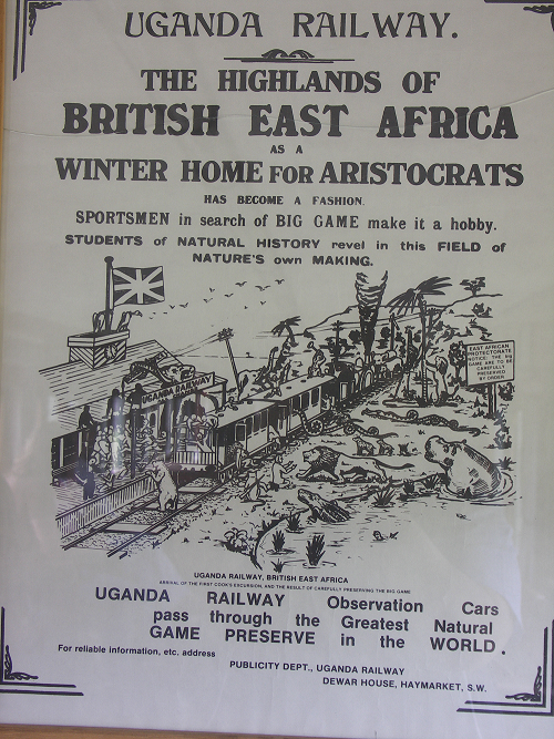 Uganda Rail Way poster circa early 1900's