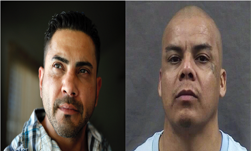 Victims like Marcus Calvillo, left, face nightmares. Right, the illegal alien convict who stole his identity. AP Photo/Tony Gutierrez; Kansas Department of Corrections via AP