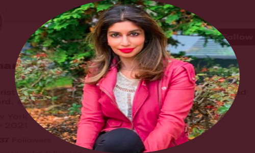 Aruna Khilanani: Spoke at Yale on “fantasies of unloading a revolver into the head of any white person that got in my way." Twitter