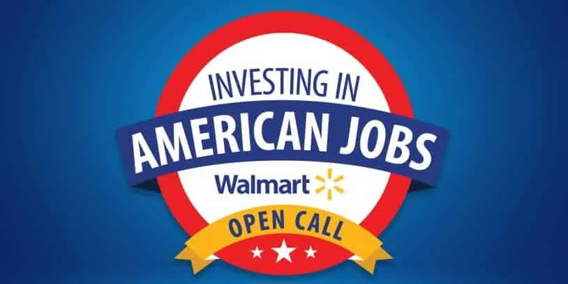 Walmart invest in america sign