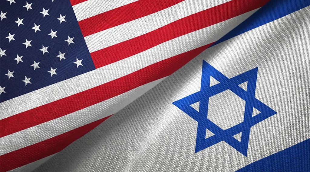 Israeli and American Flag