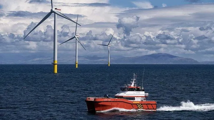 Wind Turbines out at sea