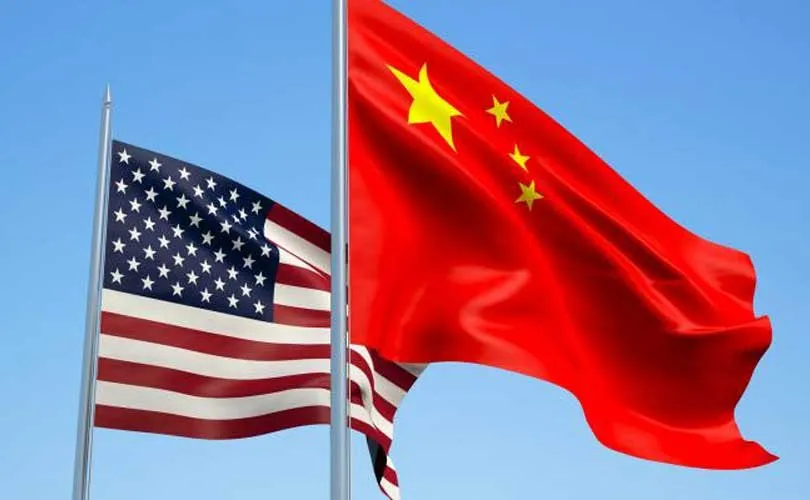 U.S-China flags