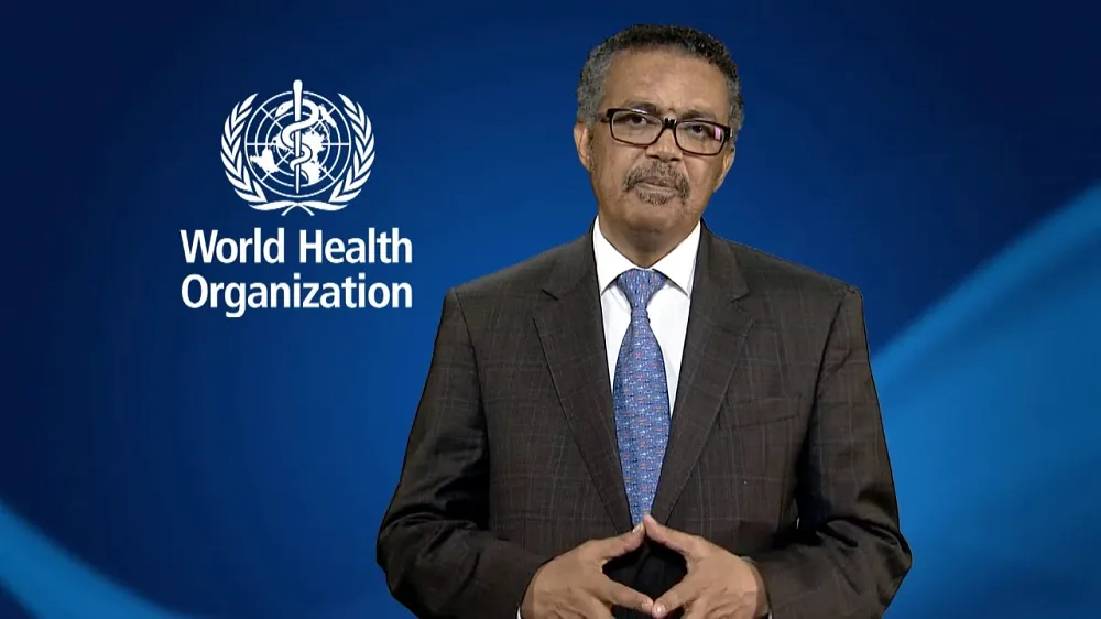 Dr. Tedros Adhanom Ghebreyesus director general of the World Health Organization