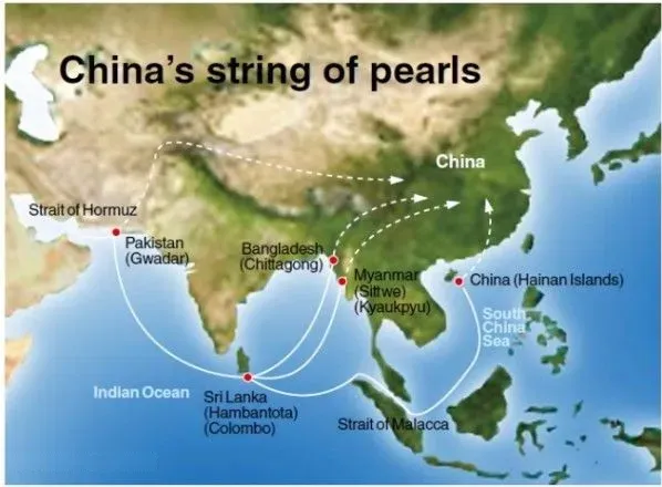 China's String of pearls