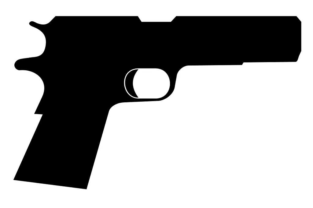 Hand Gun outline
