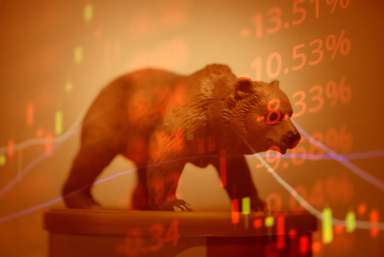 Bear market graphic
