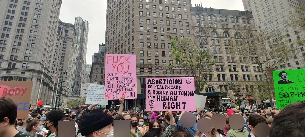 Abortion protest in New York City