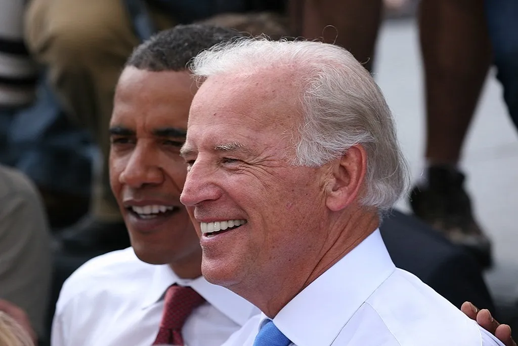 Former United States President Barack Obama with current United States President Joe Biden on campaign trail