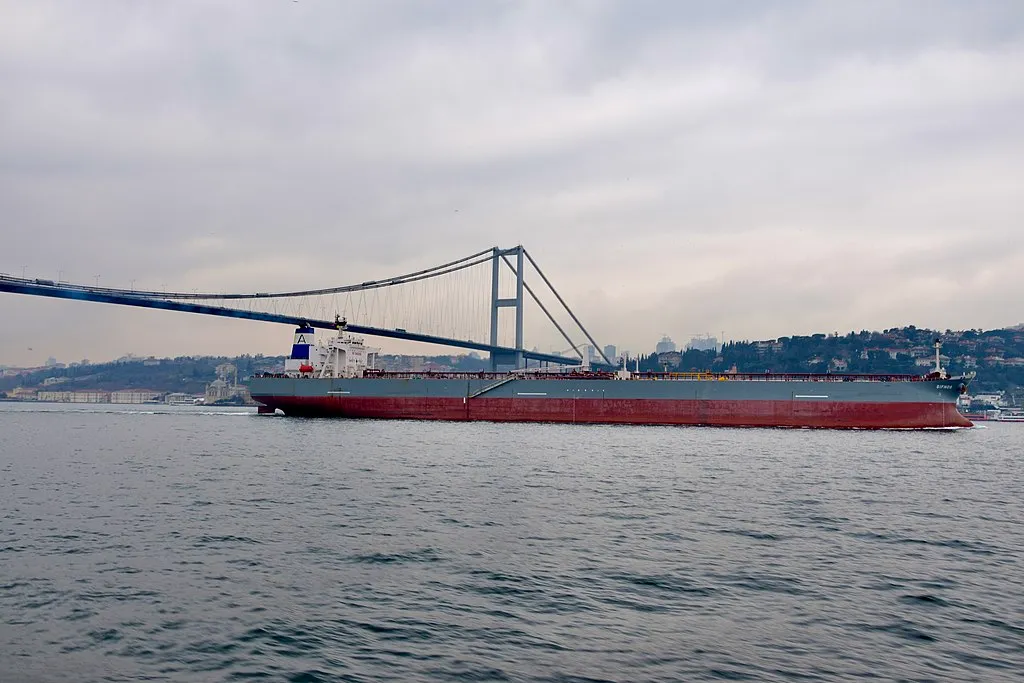  Ank Kumar, CC BY-SA 4.0 <https://creativecommons.org/licenses/by-sa/4.0>, Cargo ship passing through Bosphorus Straits