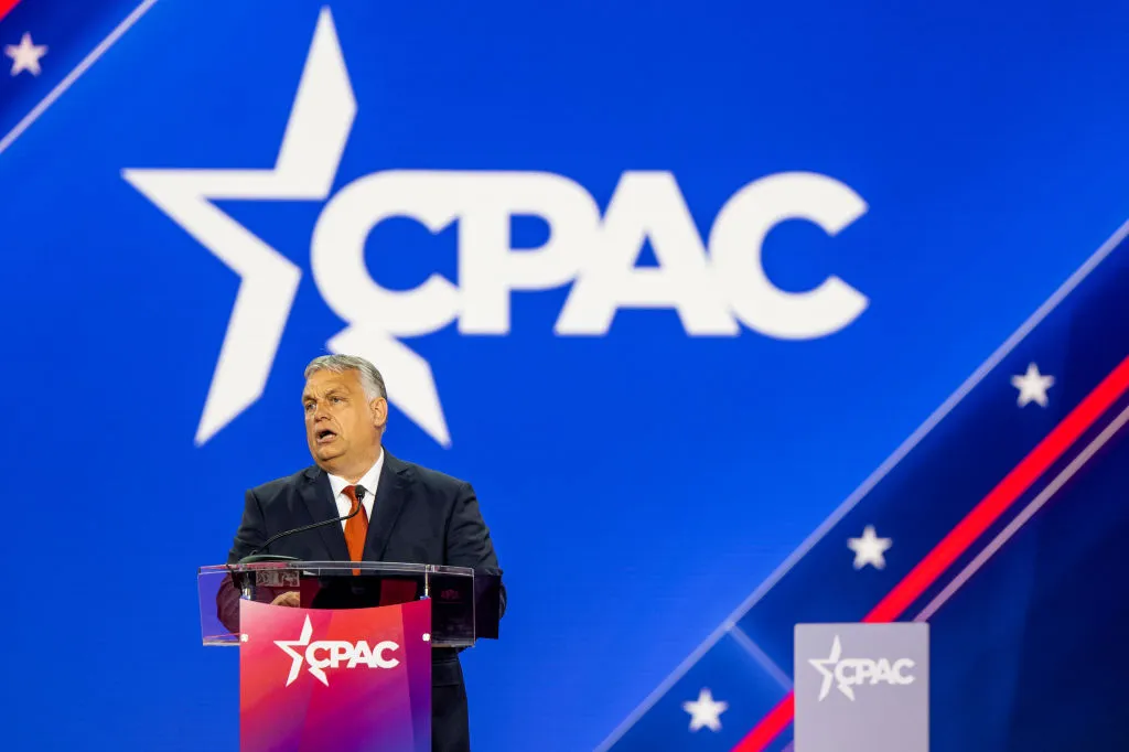 Hungarian Prime Minister Viktor Orbán speaks at the Conservative Political Action Conference CPAC