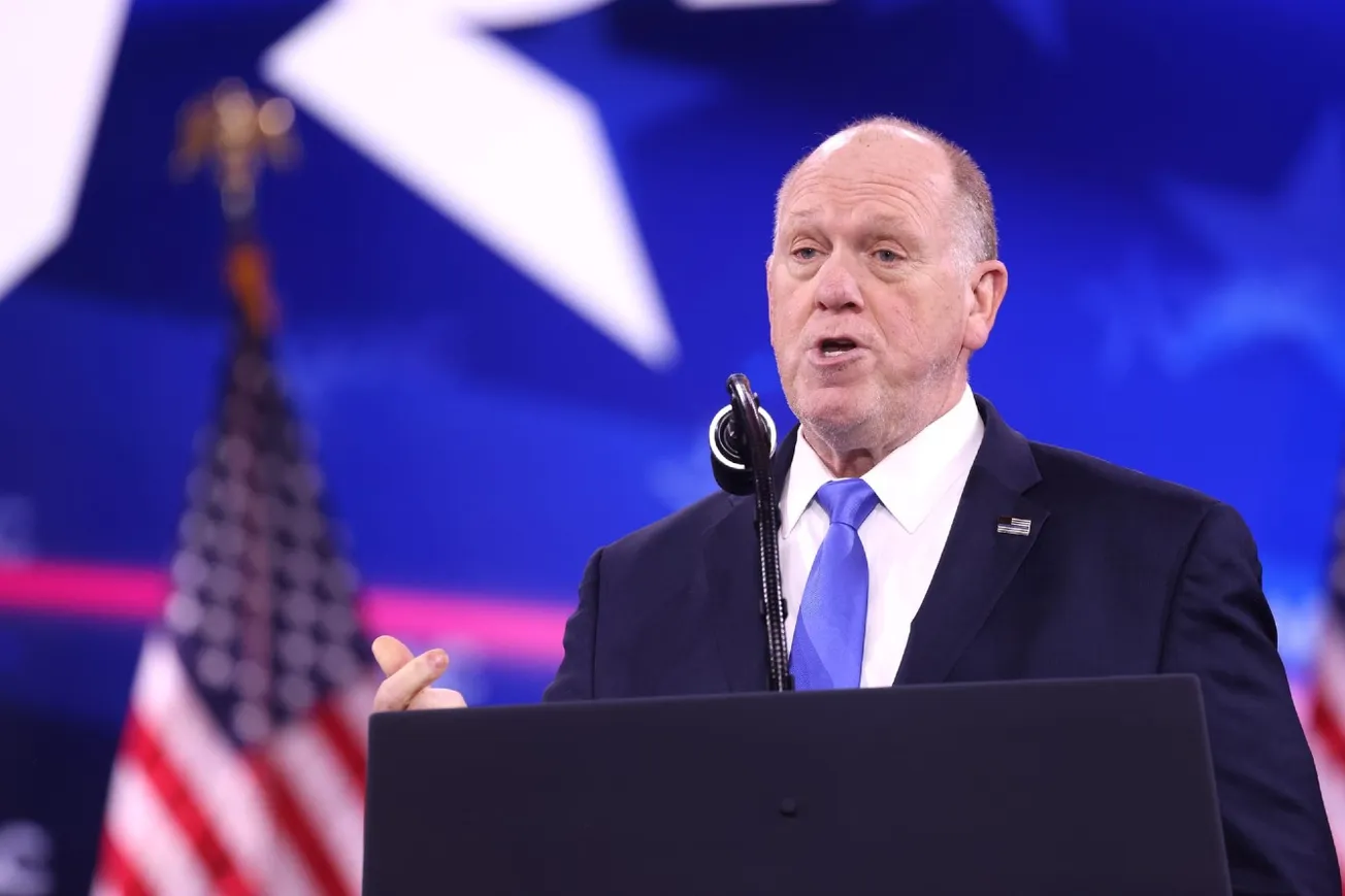 Tom Homan Munches On Apple, Smirks As He Faces Protesters At State Capitol